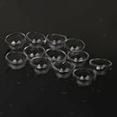 10 Clear Half Globe Glass Pendant Open Vial Bottle Charm DIY Ring Craft 25mm