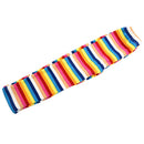 Baby Girls Winter Fleece Warm Rainbow Leggings Child Pants Size 110(For Age M8Y4