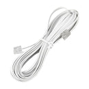 White 6P2C RJ11 Long 6m (20 ft) Phone Extension Cord RJ11 White RJ11 6P2C m H1D8