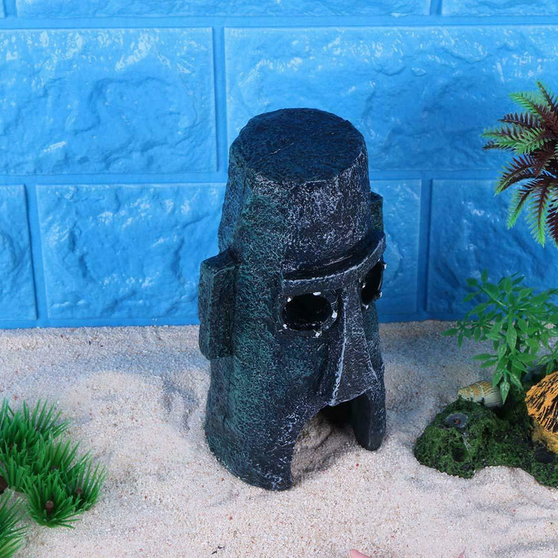 Aquarium Landscaping Decoration Human Face Aquatic Fish Tank Home Ornament