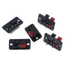 5Pcs 2 Positions push in spring load audio speaker terminals panel connec HgTEU
