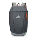 1pc Waterproof Backpack Large Capacity Wear Resistant Hiking Bag (Grey)