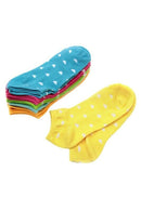 5 Pairs Womens Girls Ankle Low Cut Socks Casual - Random Color W8U9