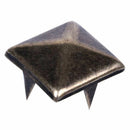 100pcs Claw nails punk Rivets Studs square bronze pyramid