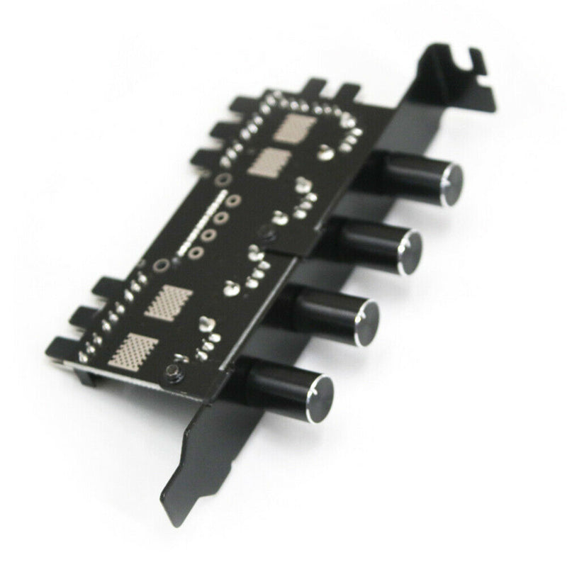 DC 12V Fan Hub Regulator 8 Way SATA/3Pin Speed Controller for PC Computer Case
