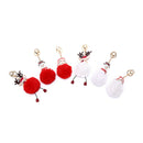 1set Santa Claus Hairball Key Chain Pendant Keychain Accessories Christmas G Ew