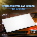 Stainless Steel Cosmetic Mirror Car Truck Sun Visor Makeup Mirror (110x65mm)