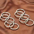 10x in Set Metal Key Holder Split Rings Keyring Keychain AU Keyfob U9O6