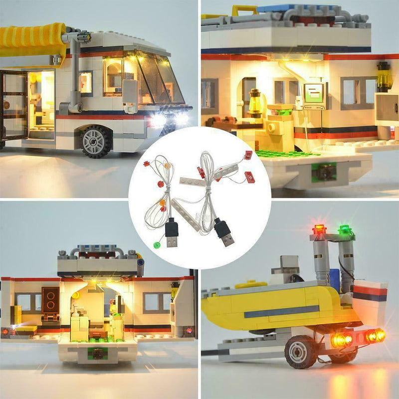 LED Light Kit For LEGO 31052 Camper Building Blocks Accessories DIY Light S O8K8