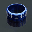 3Pcs Aluminum AC Climate Control Knob Ring Covers For Subaru Impreza Blue