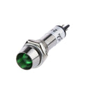10 Pcs 24V DC 8mm Power Indicator Signal Light XD8-1 Led Light Bulb Green