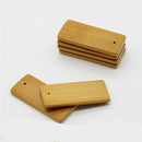 Blank Bamboo Gift Tag Pack Of 50 4.5 x 2 cm Bamboo Name Tag Hanging Labels CT2U5