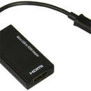 2X(Portable Mobile Phone Micro-Usb To Hdmi Adapter 1080P Mhl Hdtv Cable Aud