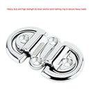 Folding Pad Eye Deck Lashing Ring ,Stainless Steel D Ring with Plate for Boat
