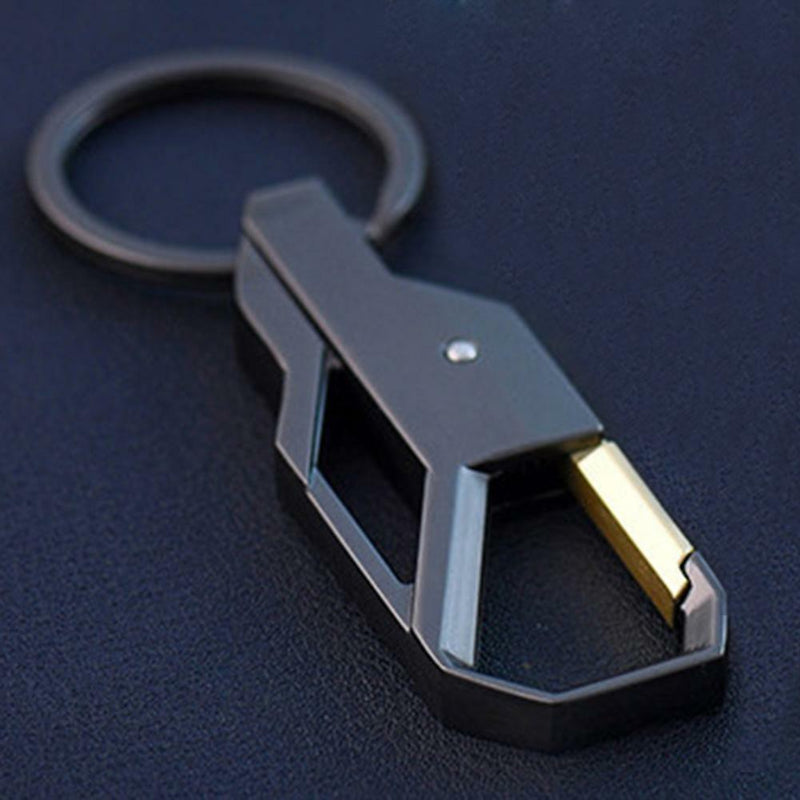 1 x Mens Creative Alloy Metal Keyfob Gift Car Keyring Keychain Key Chain Ring AU