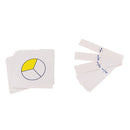 Montessori Mathematics Fraction Skittles Cards Set, Baby Math Educational Toys