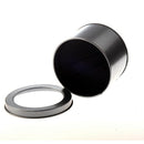 2 Round Metal Jewelry Watch Gift Box Case 3.54x3.54x2.36" HOT