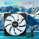 RF-120 Super Silent RGB LED PWM Control Computer Case Cooling Fan 120mm A