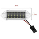 2Pcs Error Free Led Number Plate Bulbs 18Smd White Led License Plate Light