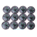 12pcs 20mm Portable Mini Compass Outdoor Hiking Camping Pocket Survival Kits