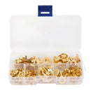 150pcs/set Wire Cable Connector Crimp Ring Terminal Electrical Non-insulated