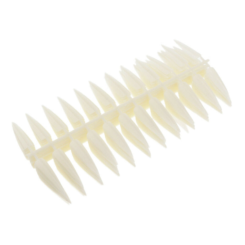120pcs Nail Art False Tips Sticks Polish Practice Display Board Tool Beige