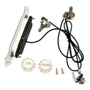 4-string Cigar Box Guitar Soundhole Pickup Prewired Wiring Harness with Volume &