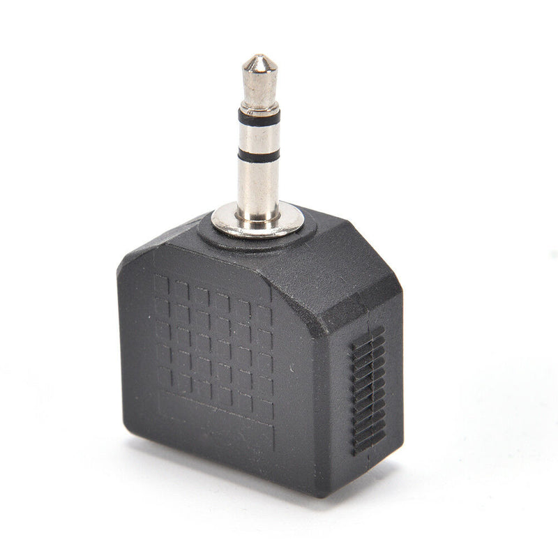 2PCS Audio 3.5mm Jack Male to Double AUX Female Headphone Y Splitter Adapter3c