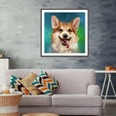 5D Round Diamond Painting Dog Cross Stitch Embroidery Beaded Needlework