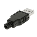 10pcs USB Type-A 4pin Male Plug Socket Connector Adapter Jack Cover-Black