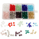 650PCS 10mm and 6mm Briolette Crystal Glass Beads for Jewelry Making Assorted