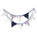 12 Flags 3.2m Pirate Theme Cotton Fabric Bunting Pennant Flags