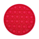 Push Bubble Fidget Sensory Toys Relief Stress Squeeze Toys (Rose Red)
