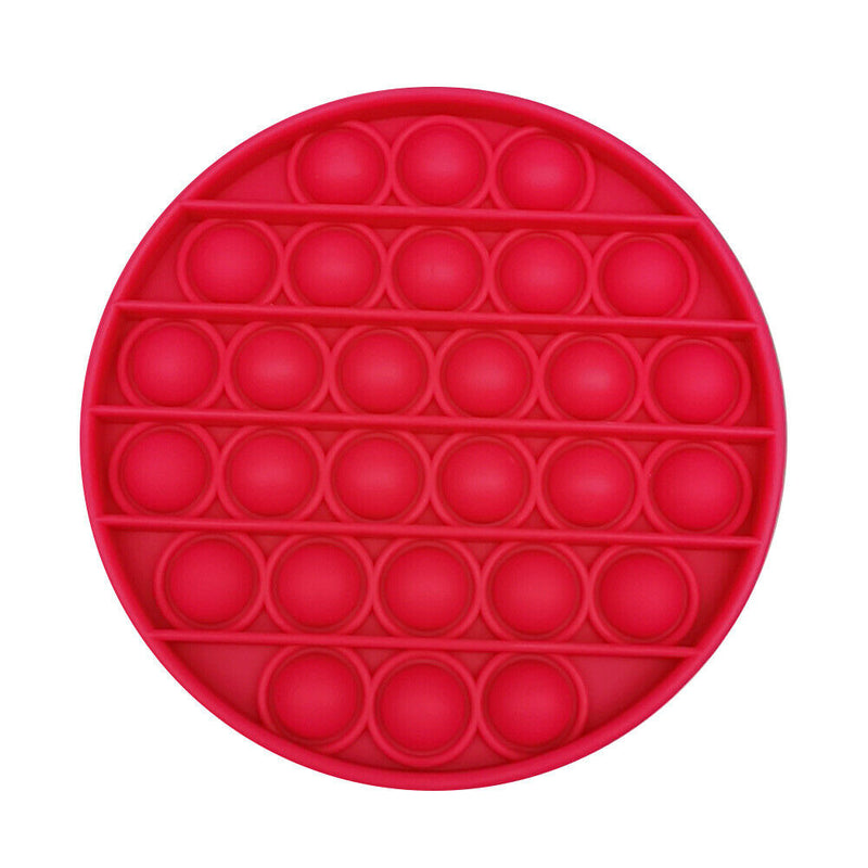 Push Bubble Fidget Sensory Toys Relief Stress Squeeze Toys (Rose Red)