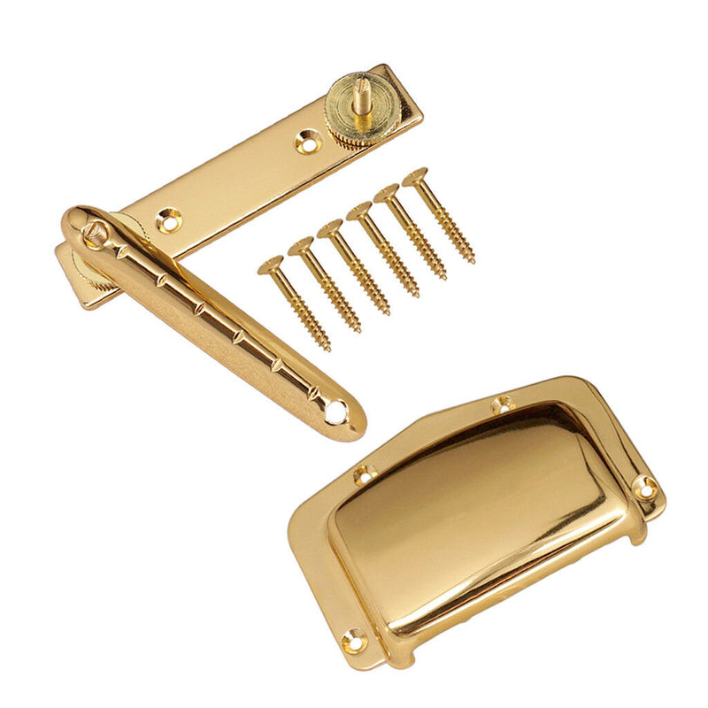 1 Set Adjustable Fixed Bridge Tailpiece&Cover for 6 String Electric Guitar