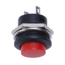 5 x Momentary SPST NO Red Round Cap Push Button Switch AC 6A/125V 3A/250V