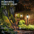 2Pcs  Solar Powered Colorful Garden Patio 33 LED Torch Path Flame Light #