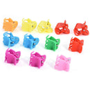 20pcs Colorful Assorted Women Girls Mini Small Plastic Hair Clips Claws Clamps