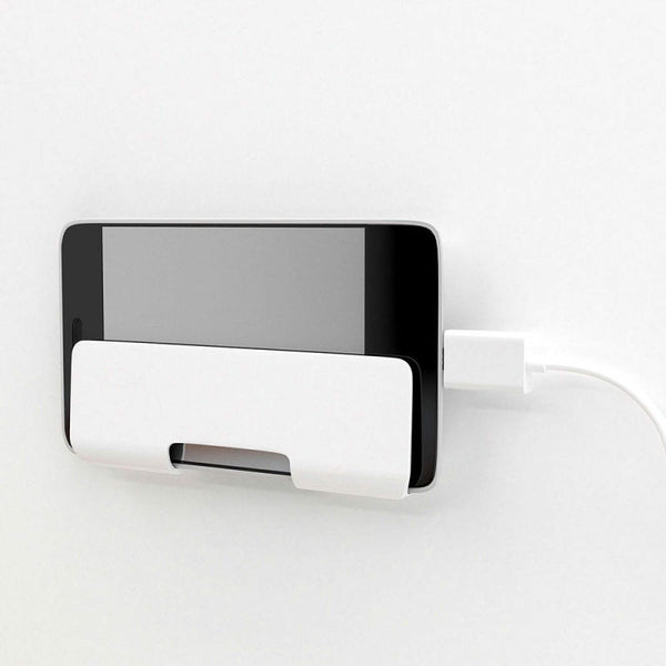 Practical Wall Phone Holder Socket Charging Box Shelf Bracket Stand Holder