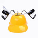 Beer Cola Drink Drinking Helmet Hat Can Holder Party Toys Yellow