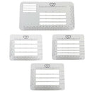 4Pcs Craft Addressing Guide Notebook Letter Envelope Stencil Set Templates  OZ