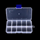 10compartments transparent visible plastic fishing lure box fishing tackle box3c