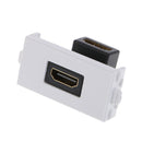 HDMI Wall Socket Module 90 Degree Jack Solderless Type 2 Way Female/Female