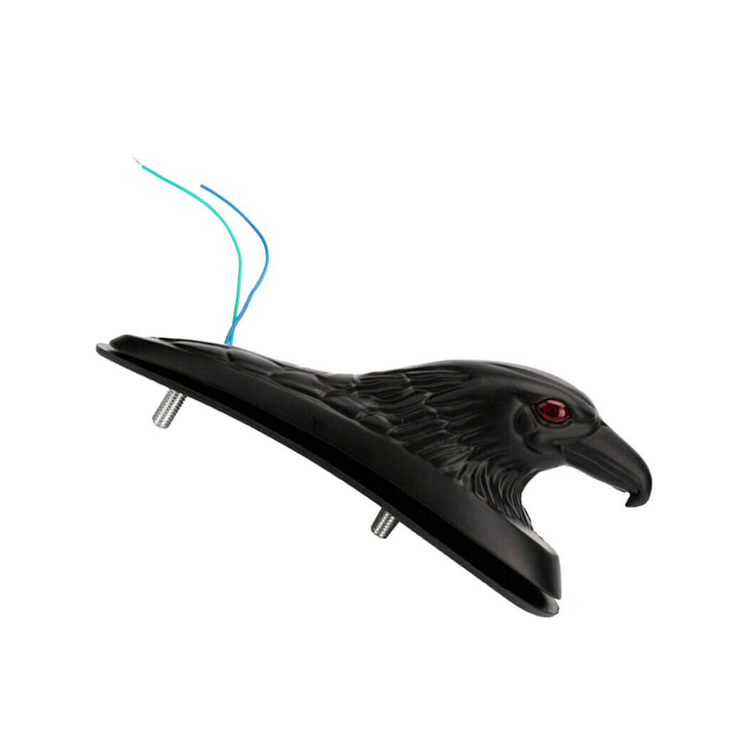 Motorcycle Black Front  Eagle Head With Red LED Eyes