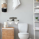 Retro Toilet Paper Roll Holder Bathroom Tissue Wall Mounted Towel Storage Hook