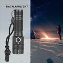 IP44 Waterproof 1500lm XHP50LED Flashlights 4 Modes Pocket Glare Flashlight