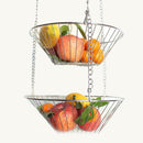 Rack Fruit Steel Holder Vegetable Stainless Vegetable Stand Hanging Basket 3Tier