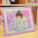 Fairy 5D Diamond Cardboard Painting DIY Cross Stitch with Baseplate Bracket
