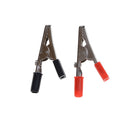 10pcs 50mm Black Red Plastic Handle Test Probe Metal Alligator Clips OZ