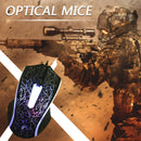 X5 3 Buttons USB Wired Lighting Mouse Optical Ergonomic Home Office Gaming Mice